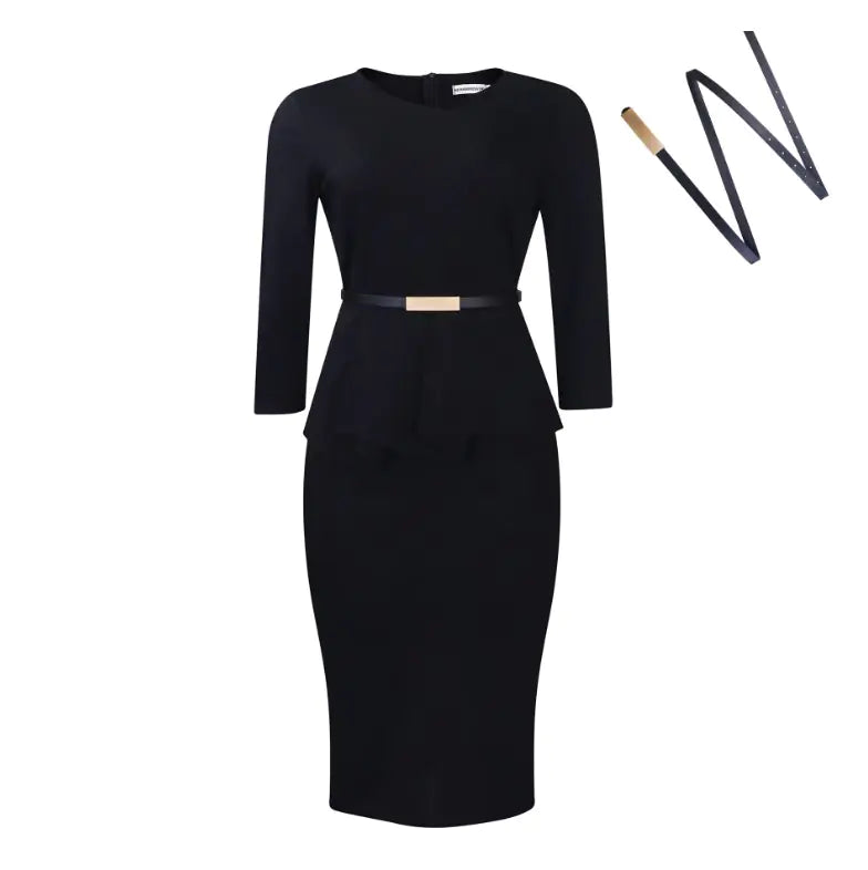 Plus Size Ruffle Hem V-Neck Sleeveless Dress