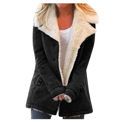 Ladies' Chic Cotton-Blend Winter Jacket